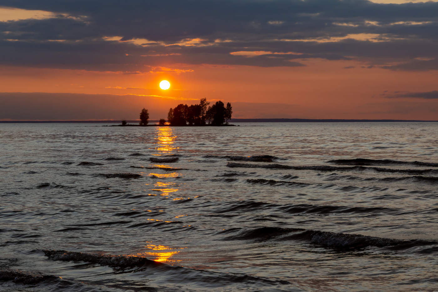 Onega Sonnenuntergänge