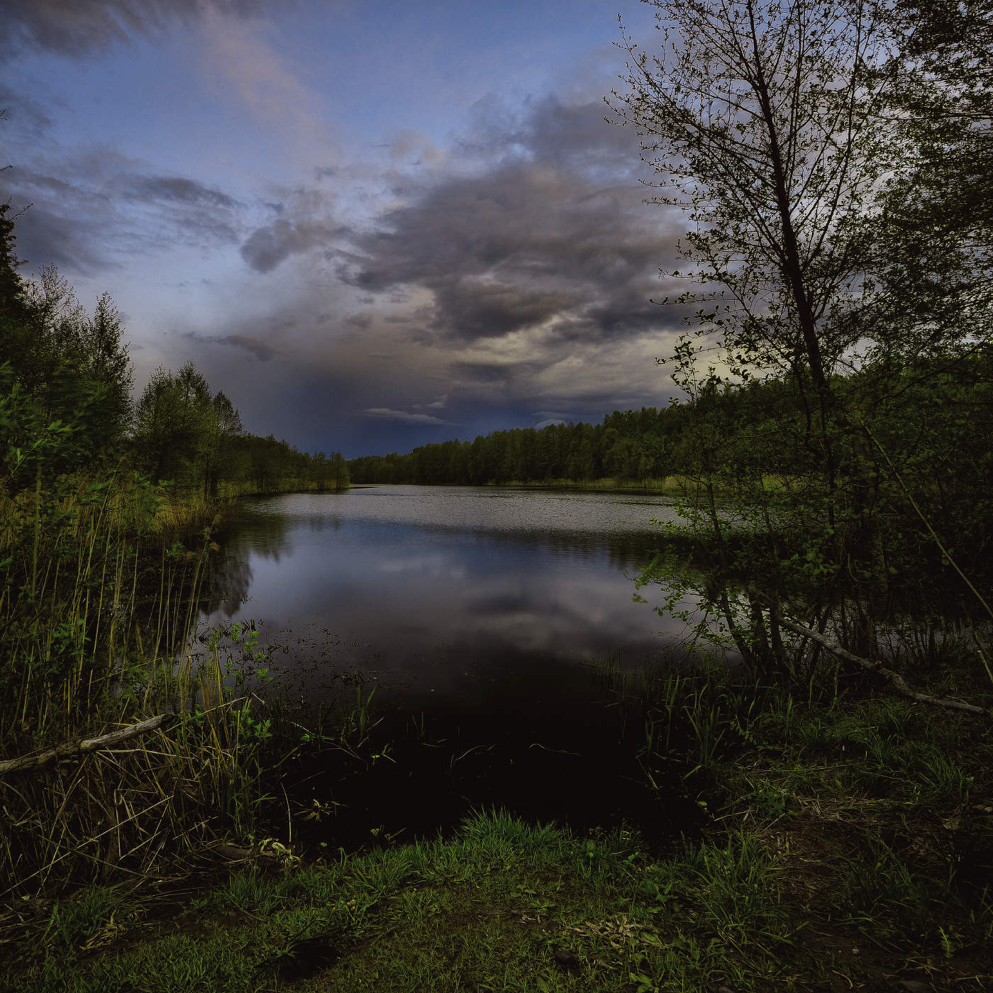 Bei Sonnenuntergang.