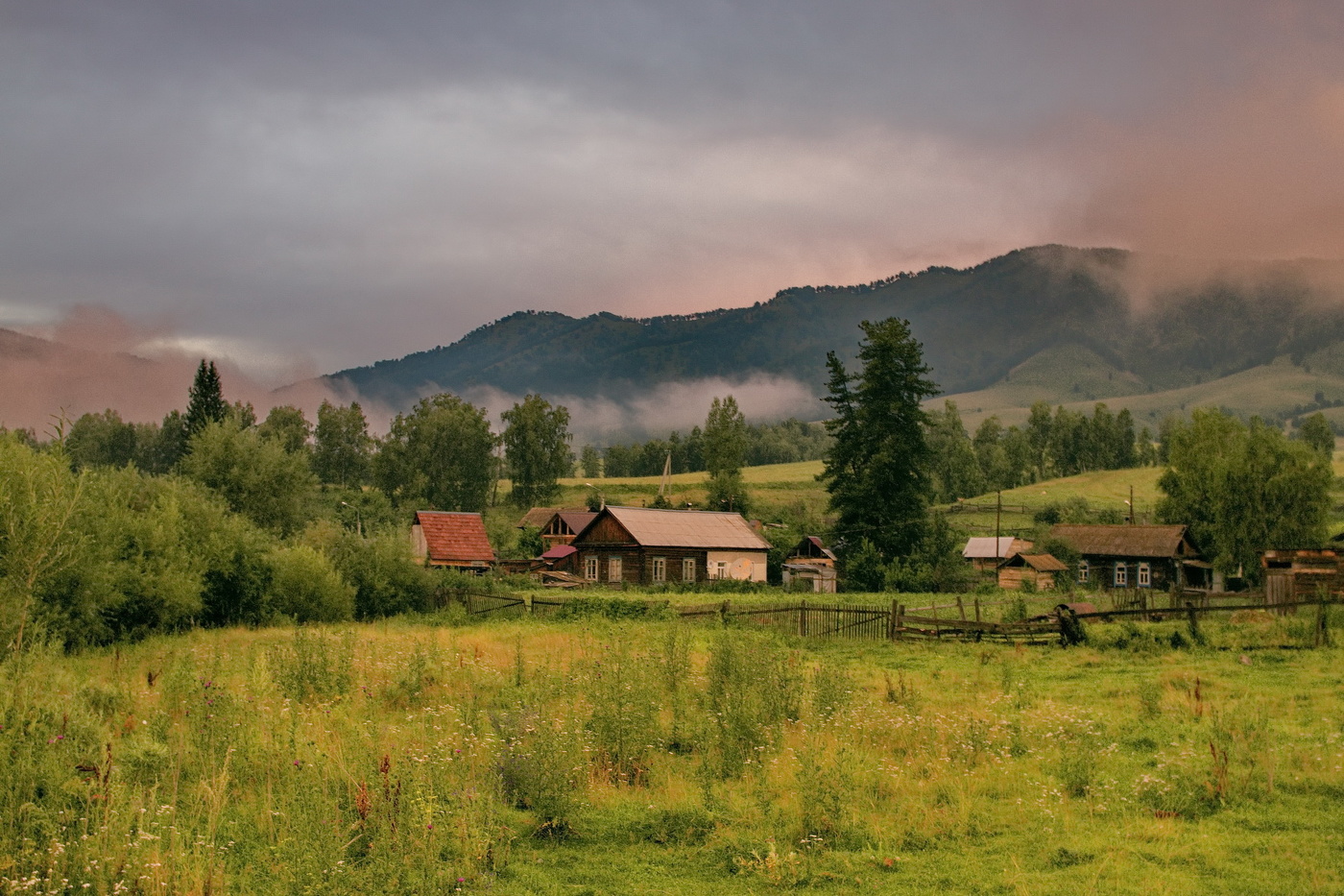 Der Abend nach dem regen.