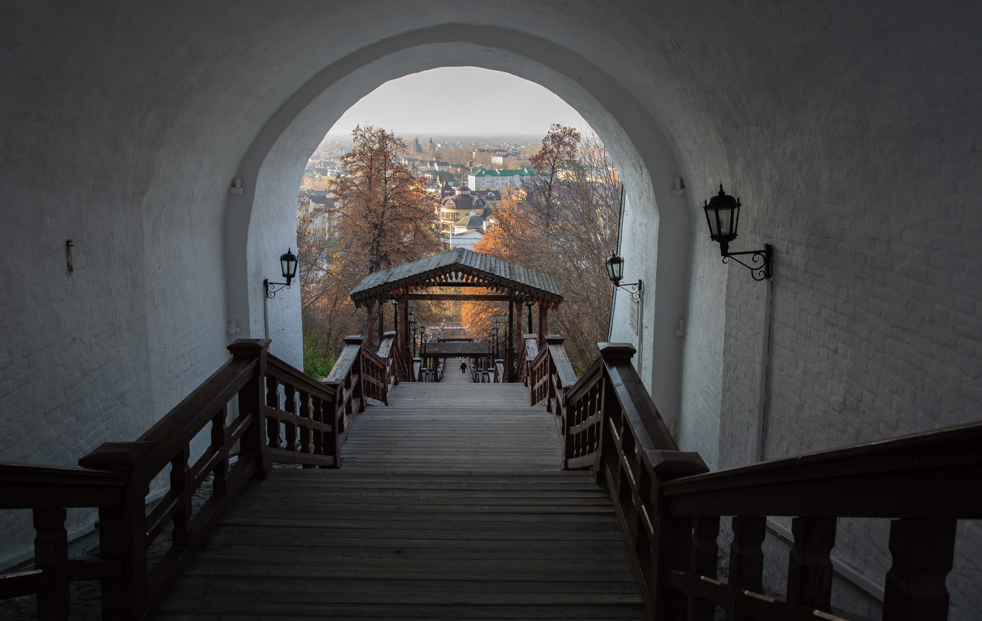 Treppe in den Herbst