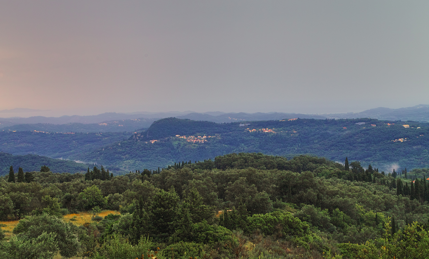 Am Abend nach dem regen