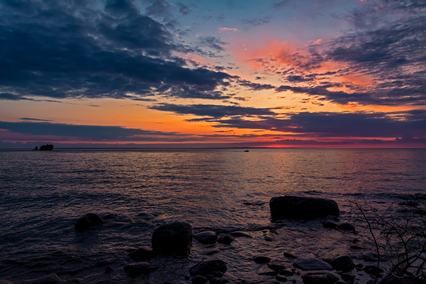 Onega Sonnenuntergänge