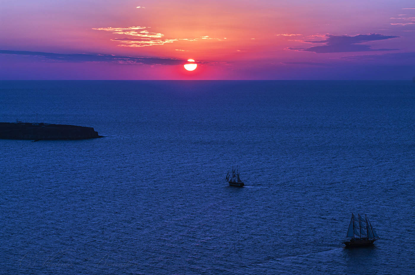 Sonnenuntergang in Santorini