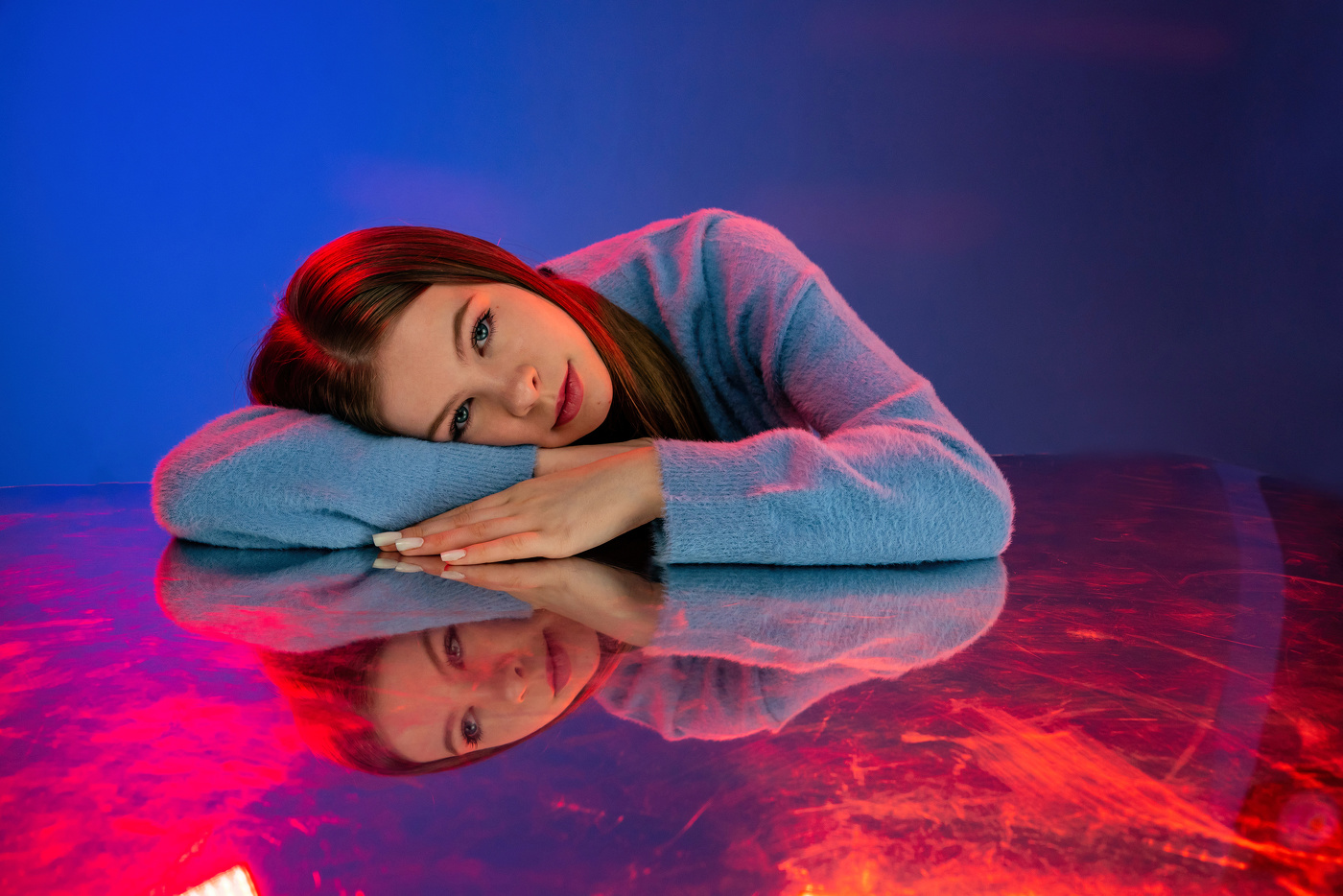 Portrait mit Reflexion