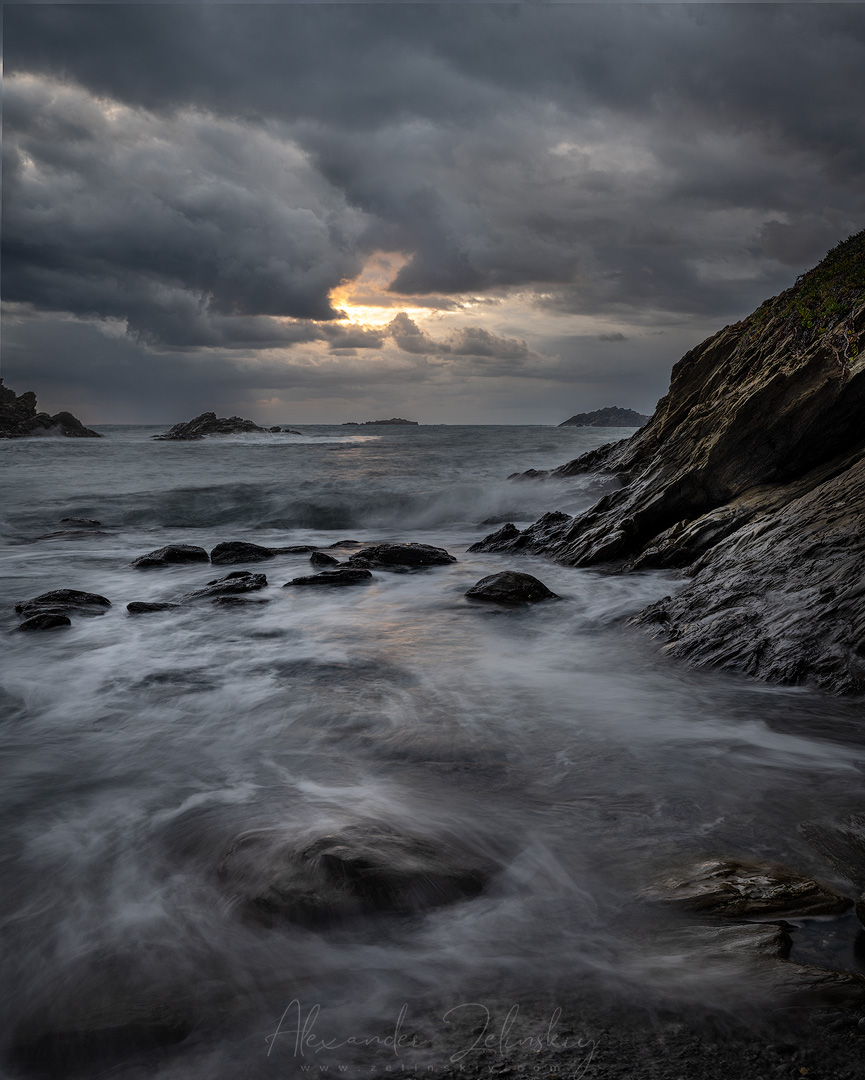 Morgen regnerischen Tag