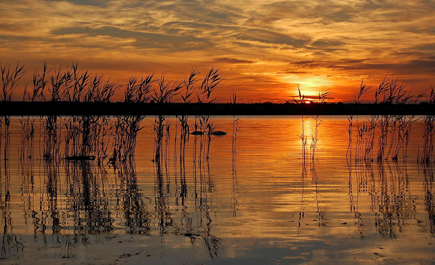 Brennender Sonnenuntergang