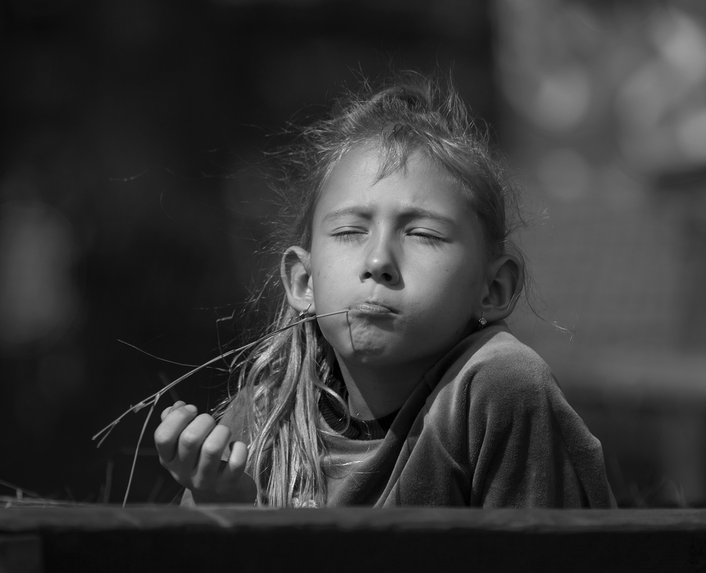 Ich bin in der Sonne sitzen