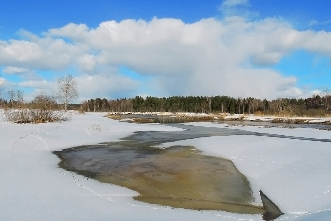 Die schnelle Strömung.