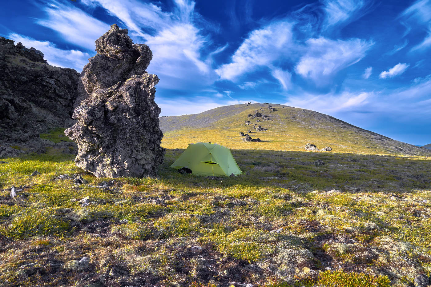 unter blauem Himmel ...