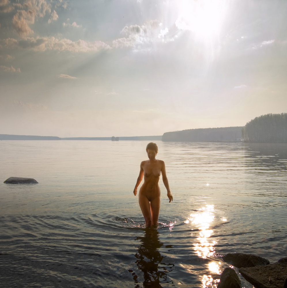 Die tief stehende Sonne