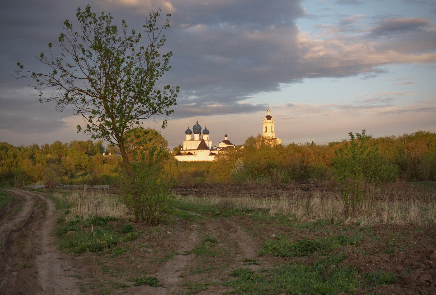 in der Nähe von Moskau am Abend