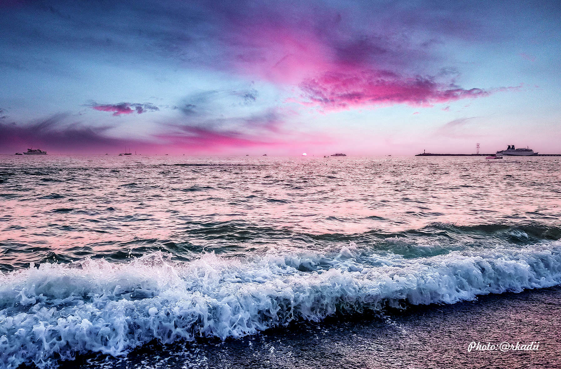 Lilac Sonnenuntergang.