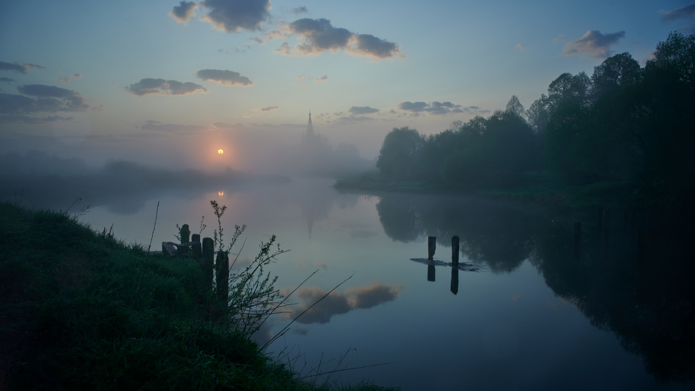 Sanfte Farben der Morgenröte