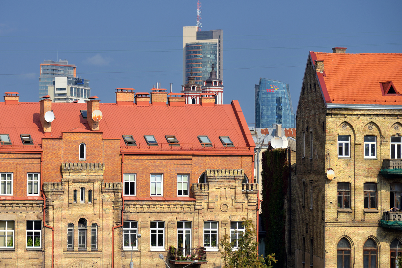 Städtische Kontrast