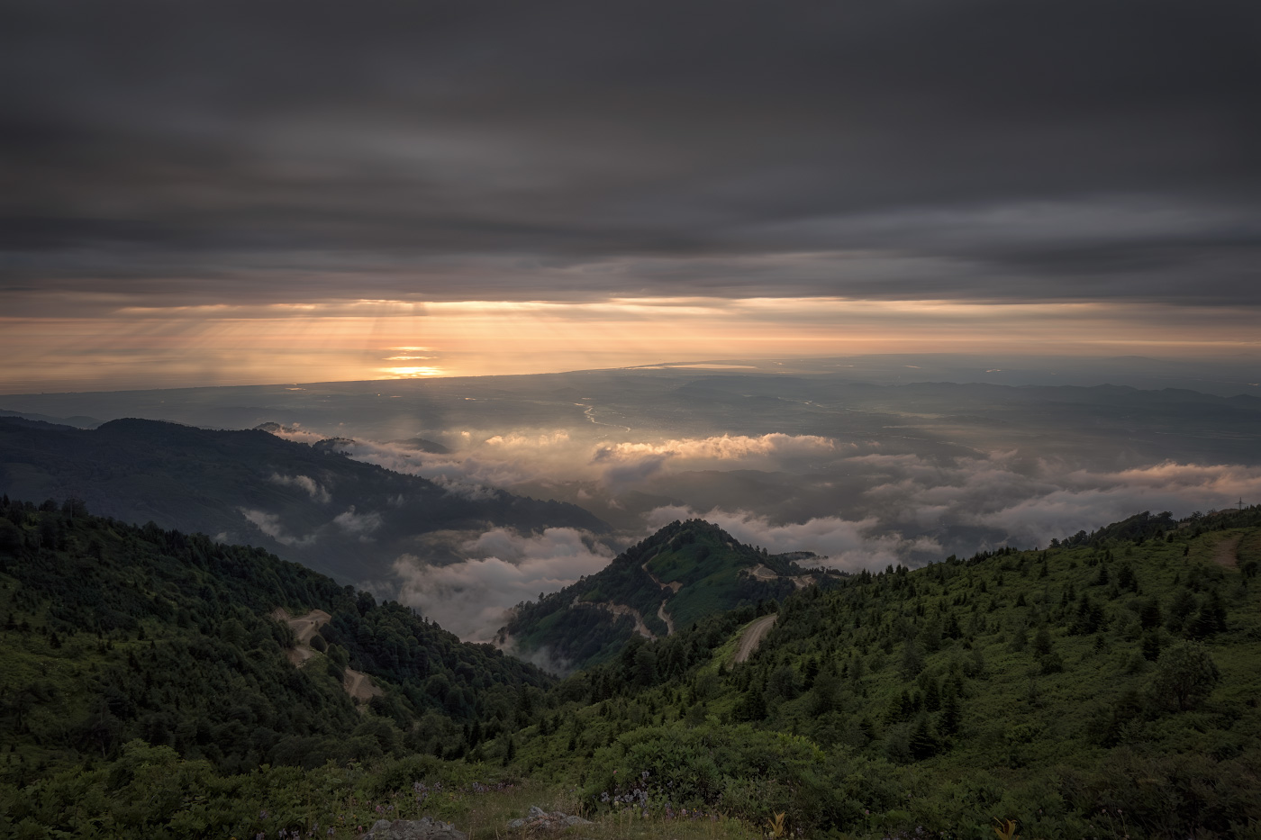 Several Levels Of Clouds