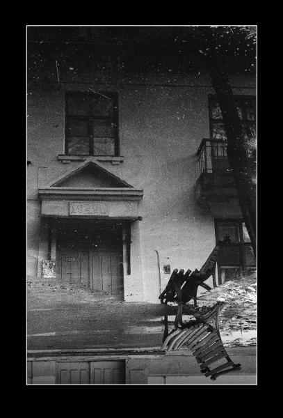 da gibt es Häuser, die Sterne und der Himmel unten!