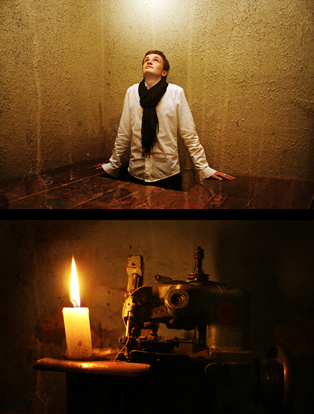 Ich ging ... Vertrauensvoll kommen aus der Dunkelheit