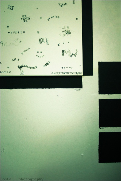 Markierung auf der Wand