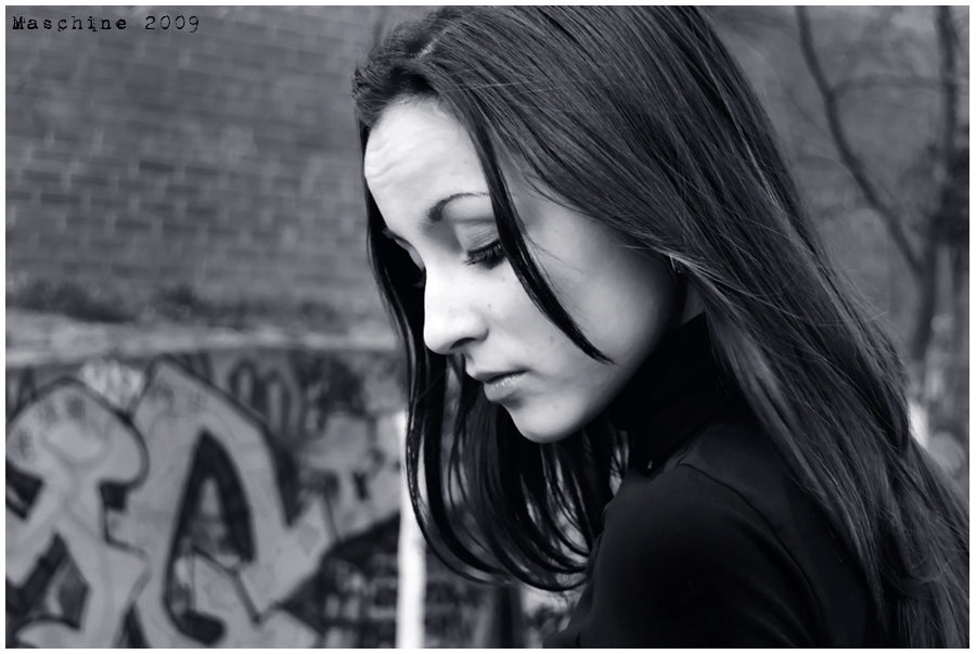 Porträt eines traurigen Schönheit