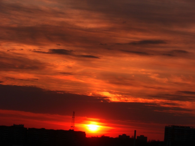 Sonnenuntergang im Stil INDUSTRIAL
