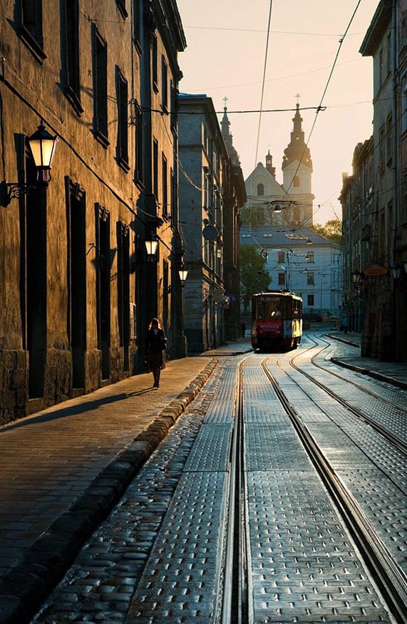 Die erste Straßenbahn ...