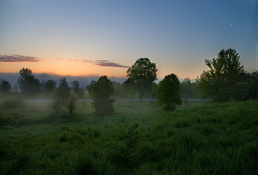 5 Minuten vor Sonnenaufgang