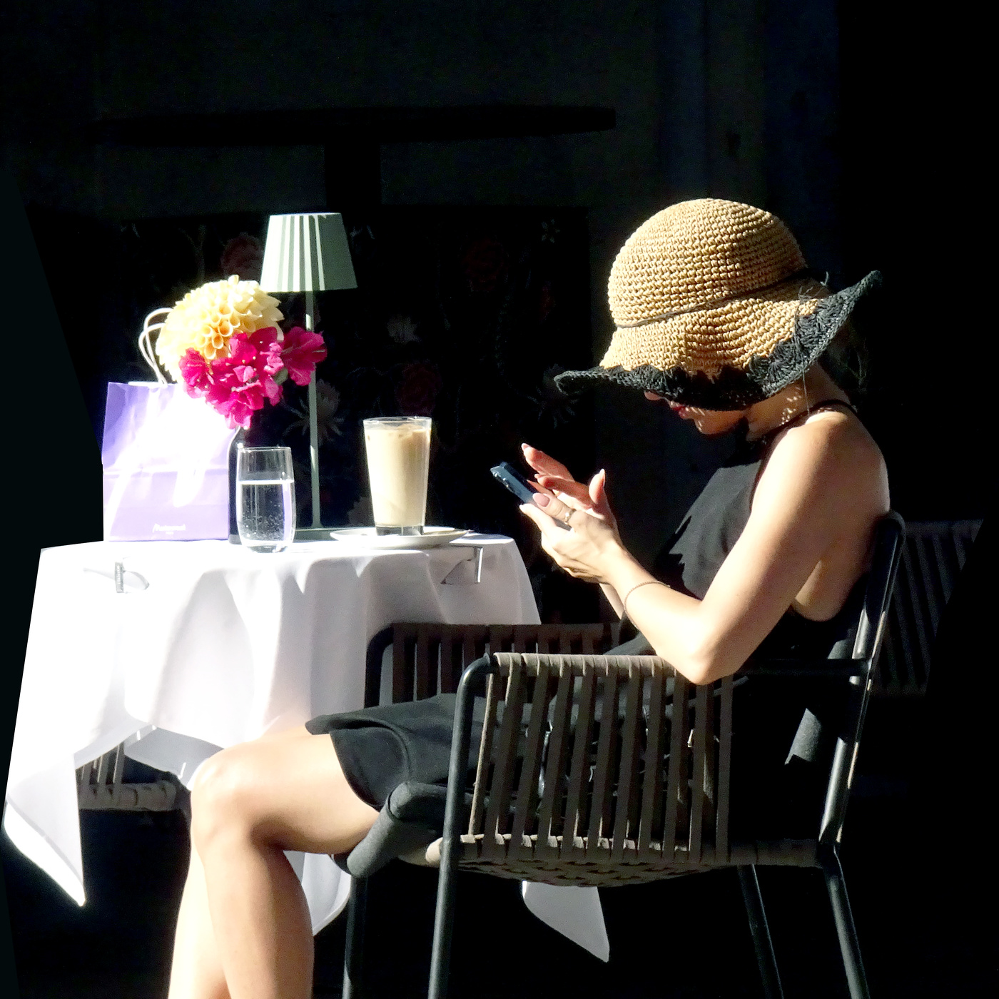 Right on the phone...