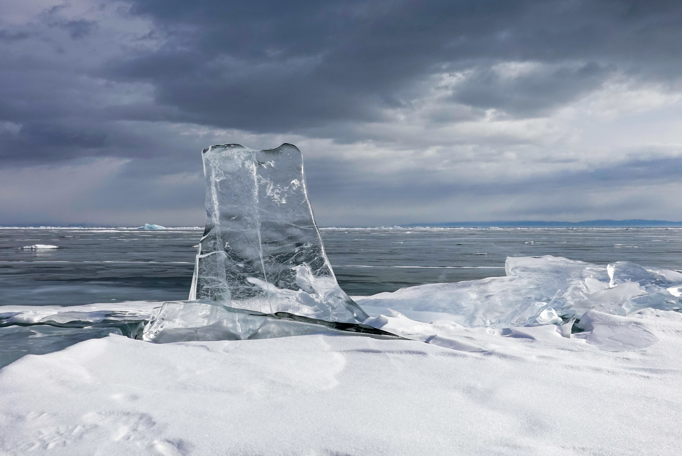 Eis des Baikalsees