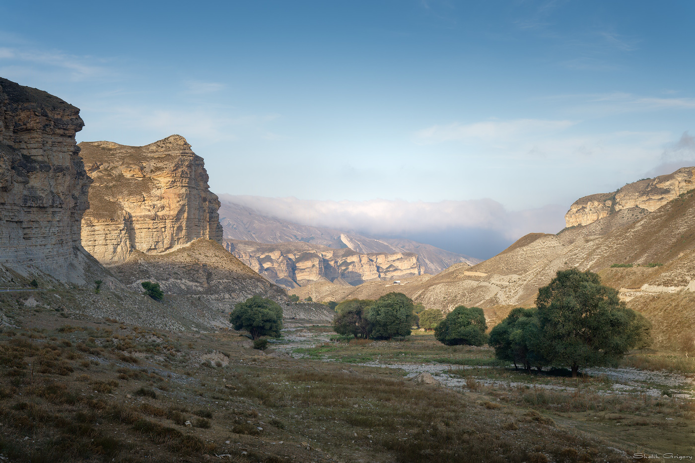 Sonnenuntergang in den Bergen