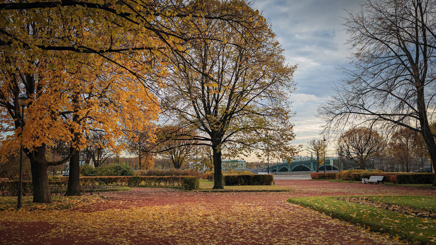 Im Herbst des Parks ...