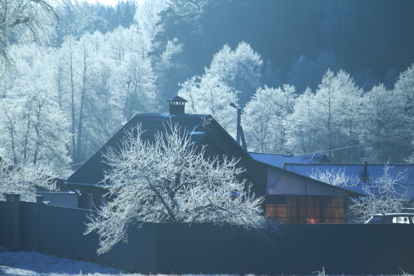 Frosty Landschaft