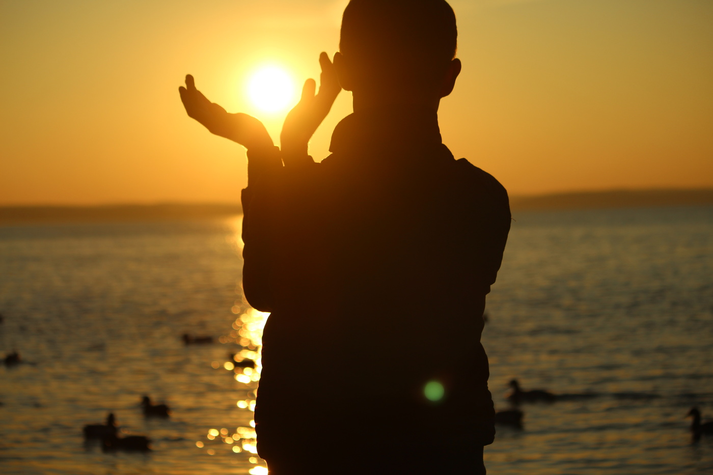 Die Sonne in seinen Händen