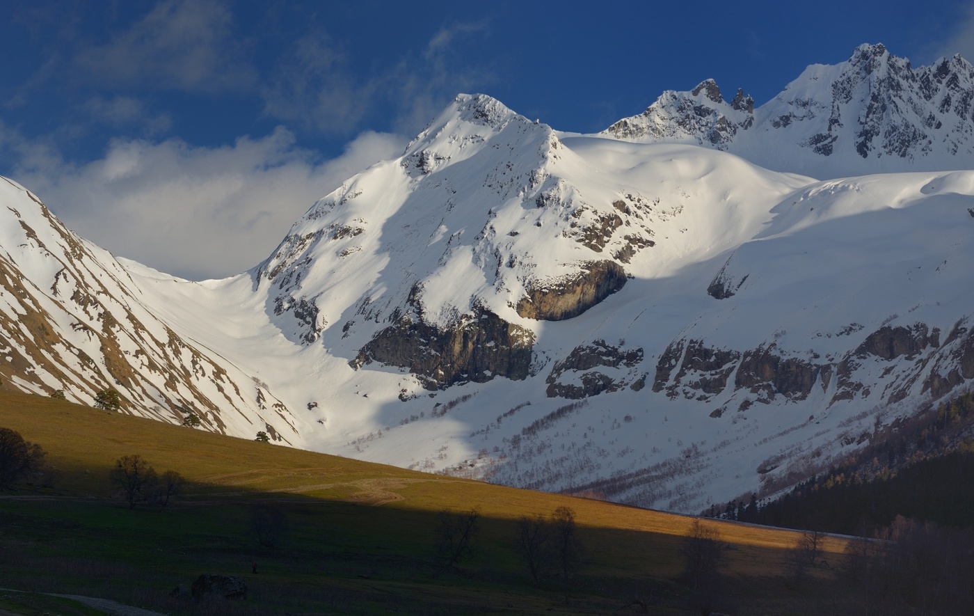 Sonnenuntergang in den Bergen