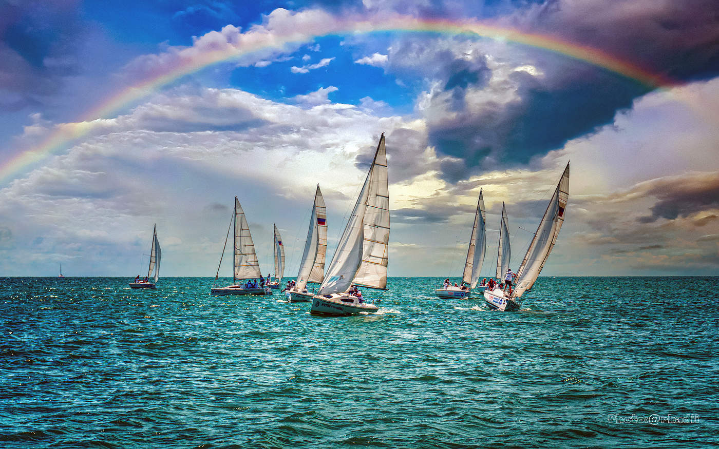 unter blauem Himmel ...