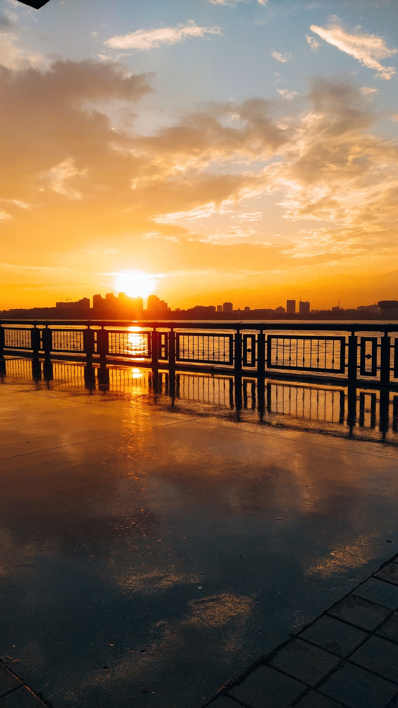 Brennender Sonnenuntergang