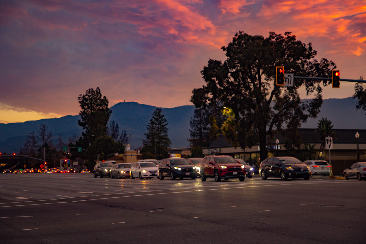 Blutige Sonnenuntergang