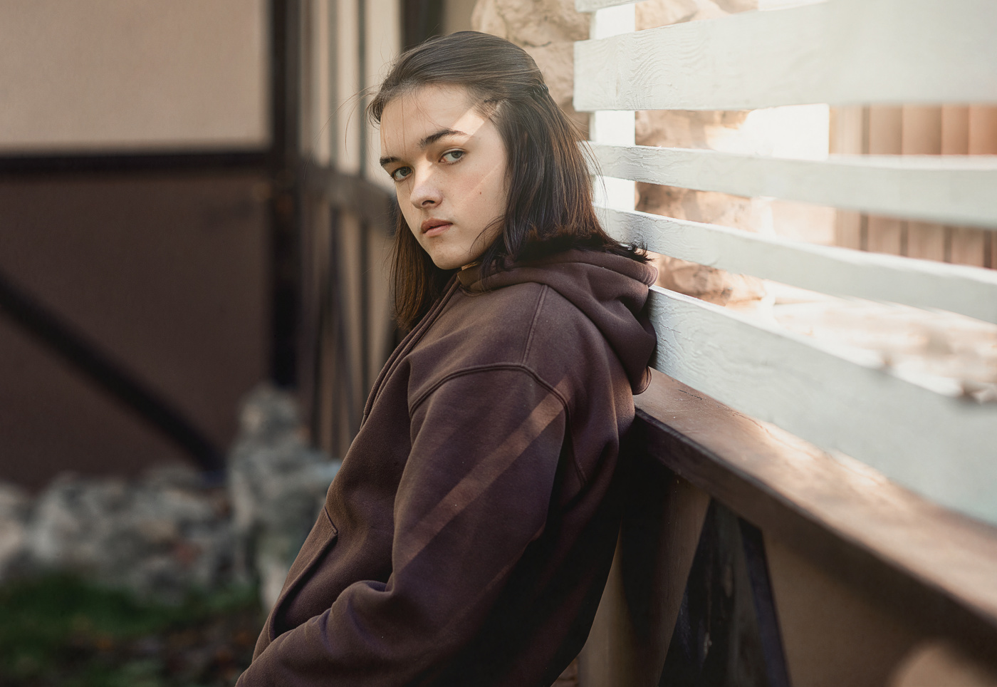 Porträt eines jungen Mannes.