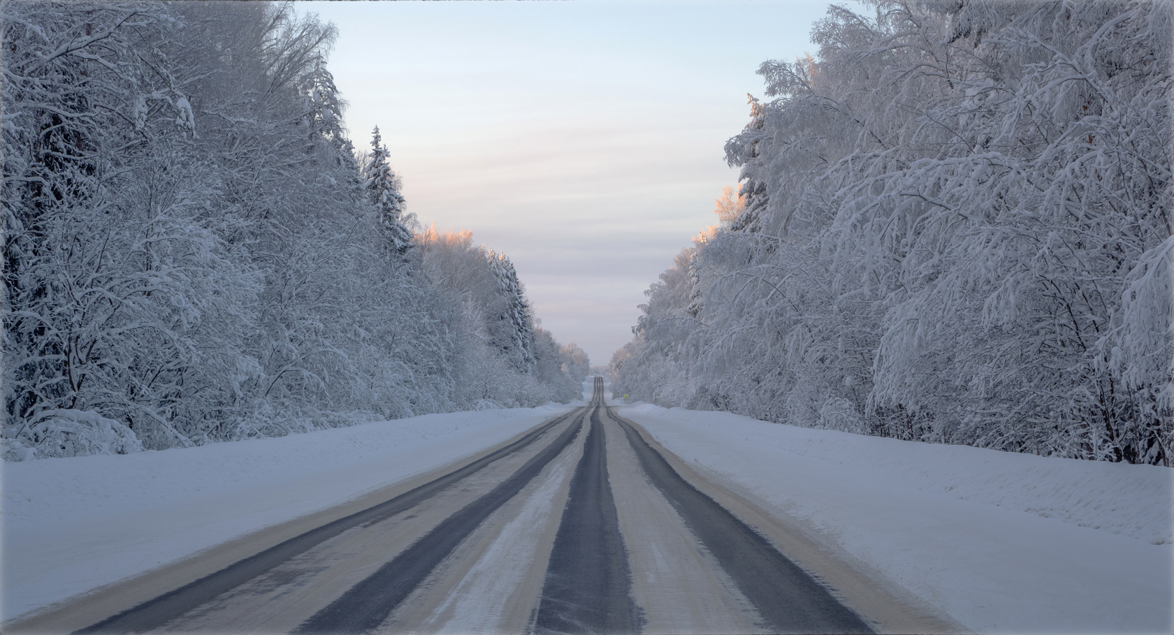 Auf dem Weg, Winter, langweilig ...