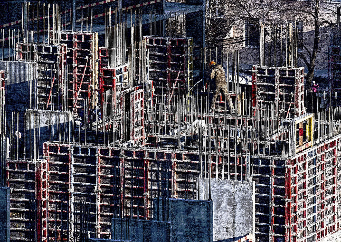 Arbeiten in die Mittags