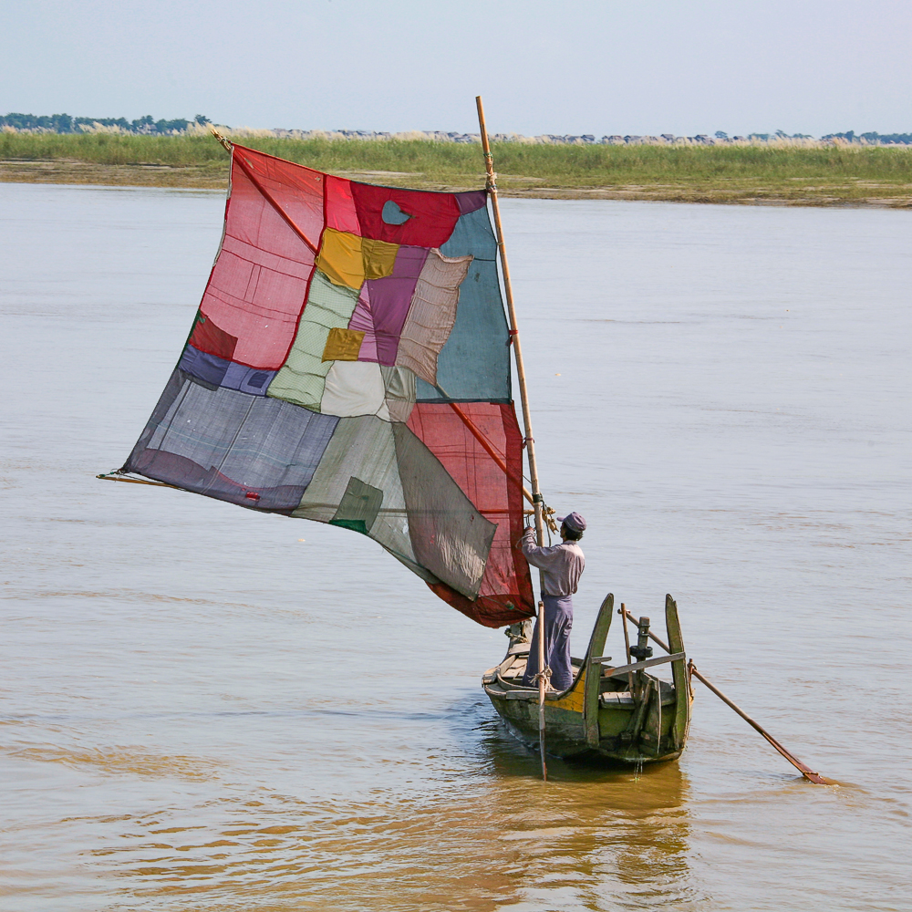Heben Sie die Segel!
