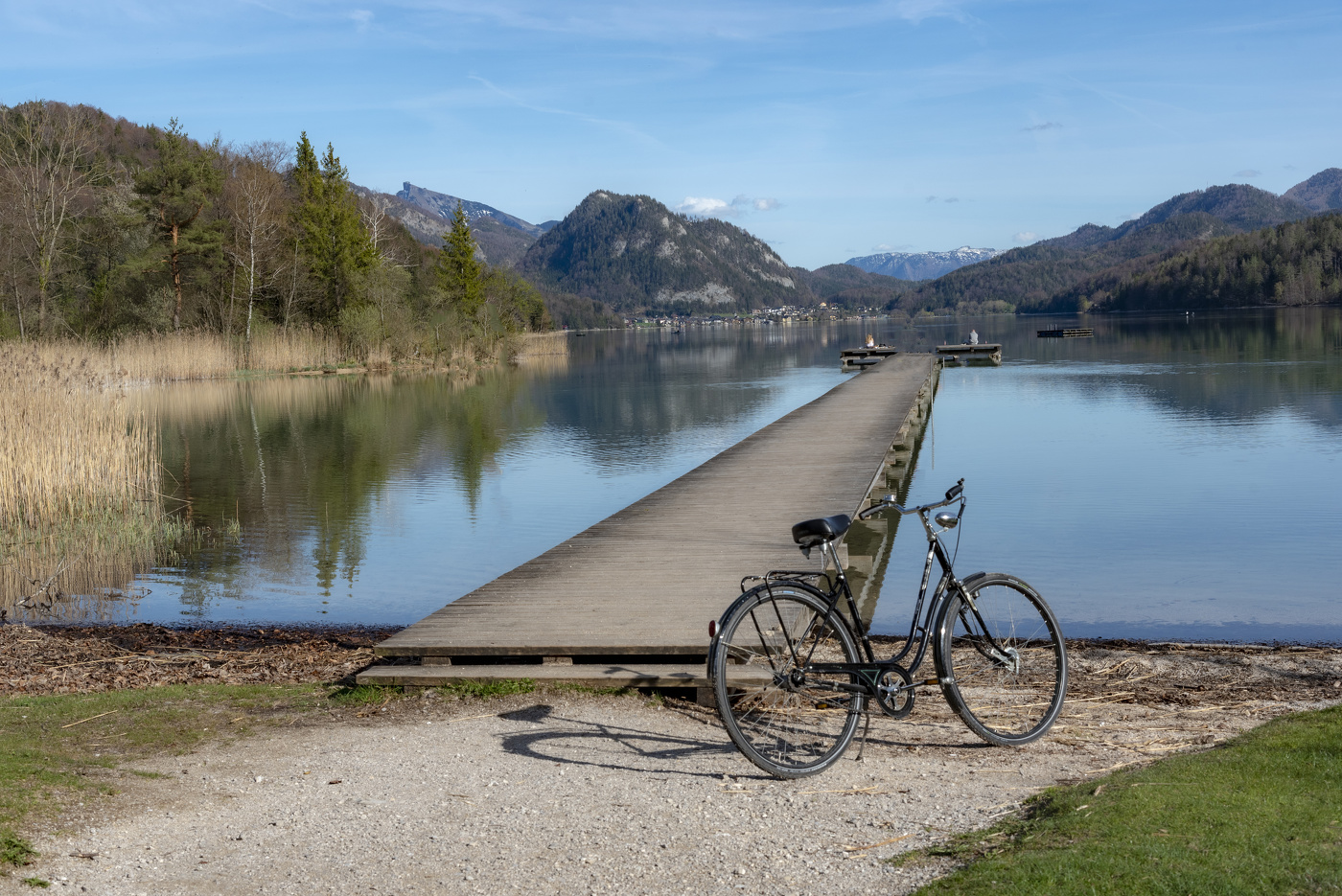 Sketch mit dem Fahrrad