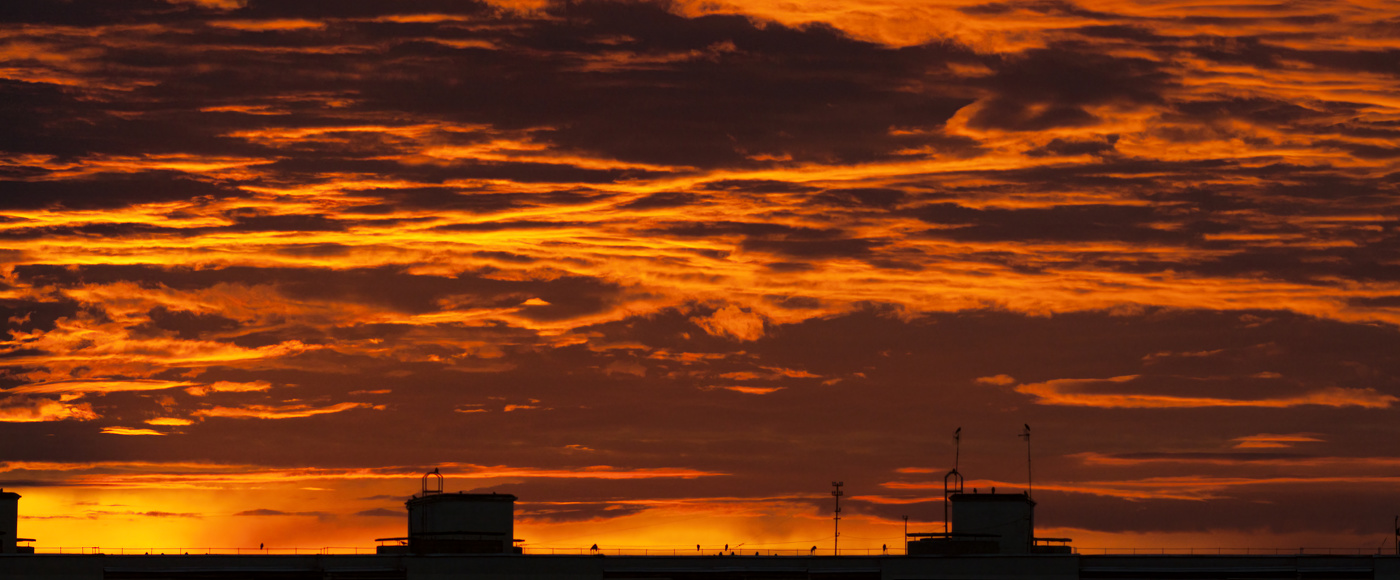 Brennender Sonnenuntergang
