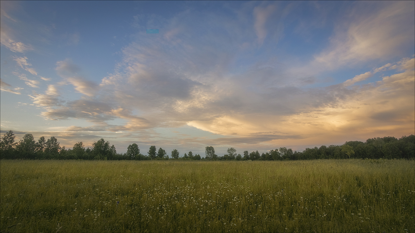 Abend auf dem Gebiet