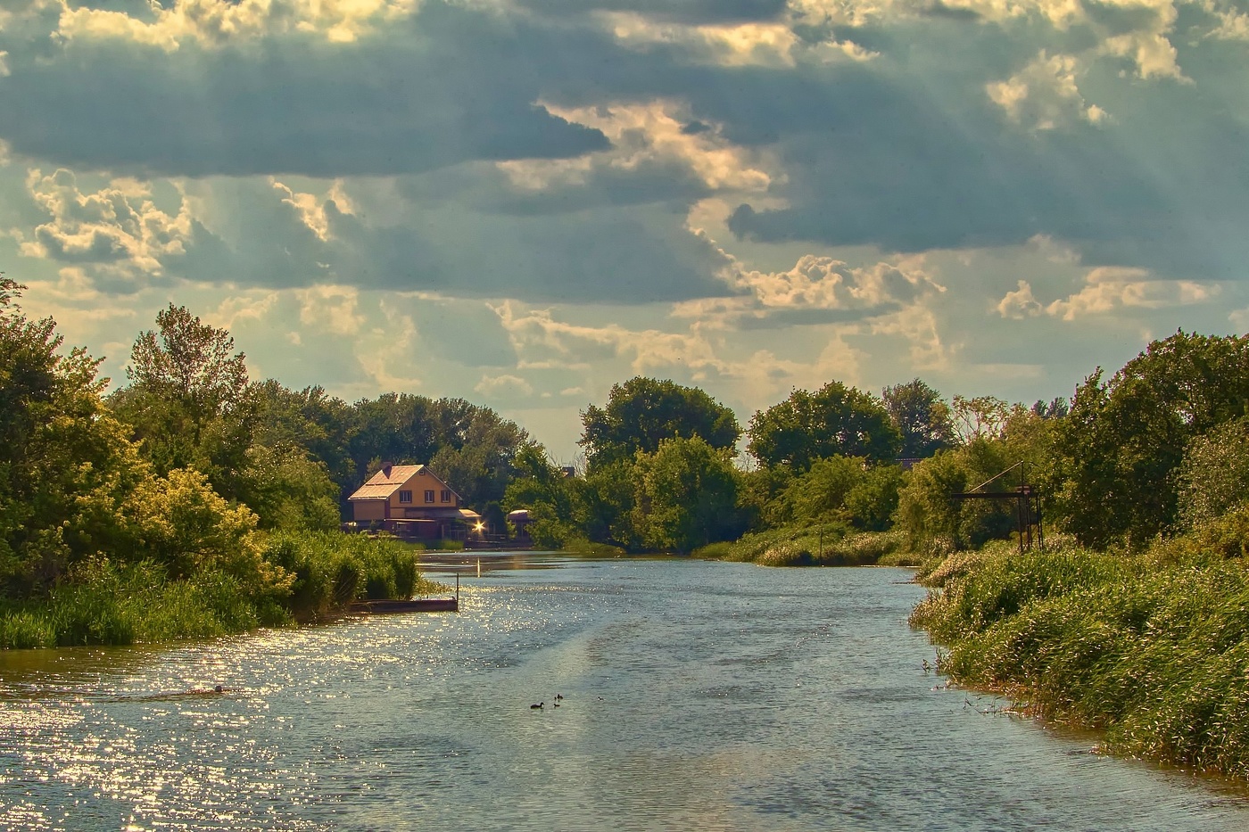 Haus in einer Ortschaft