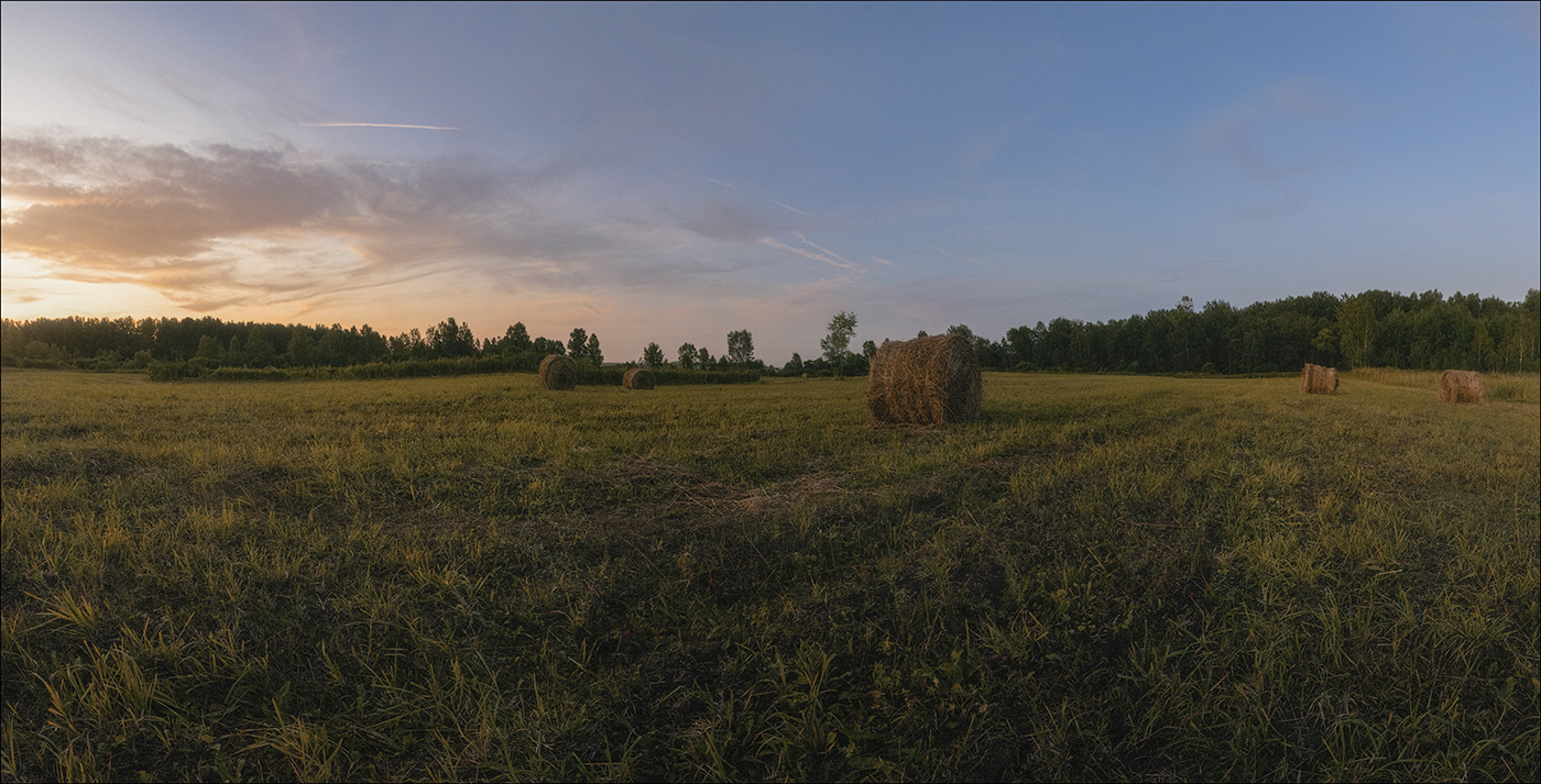 Abend auf dem Gebiet