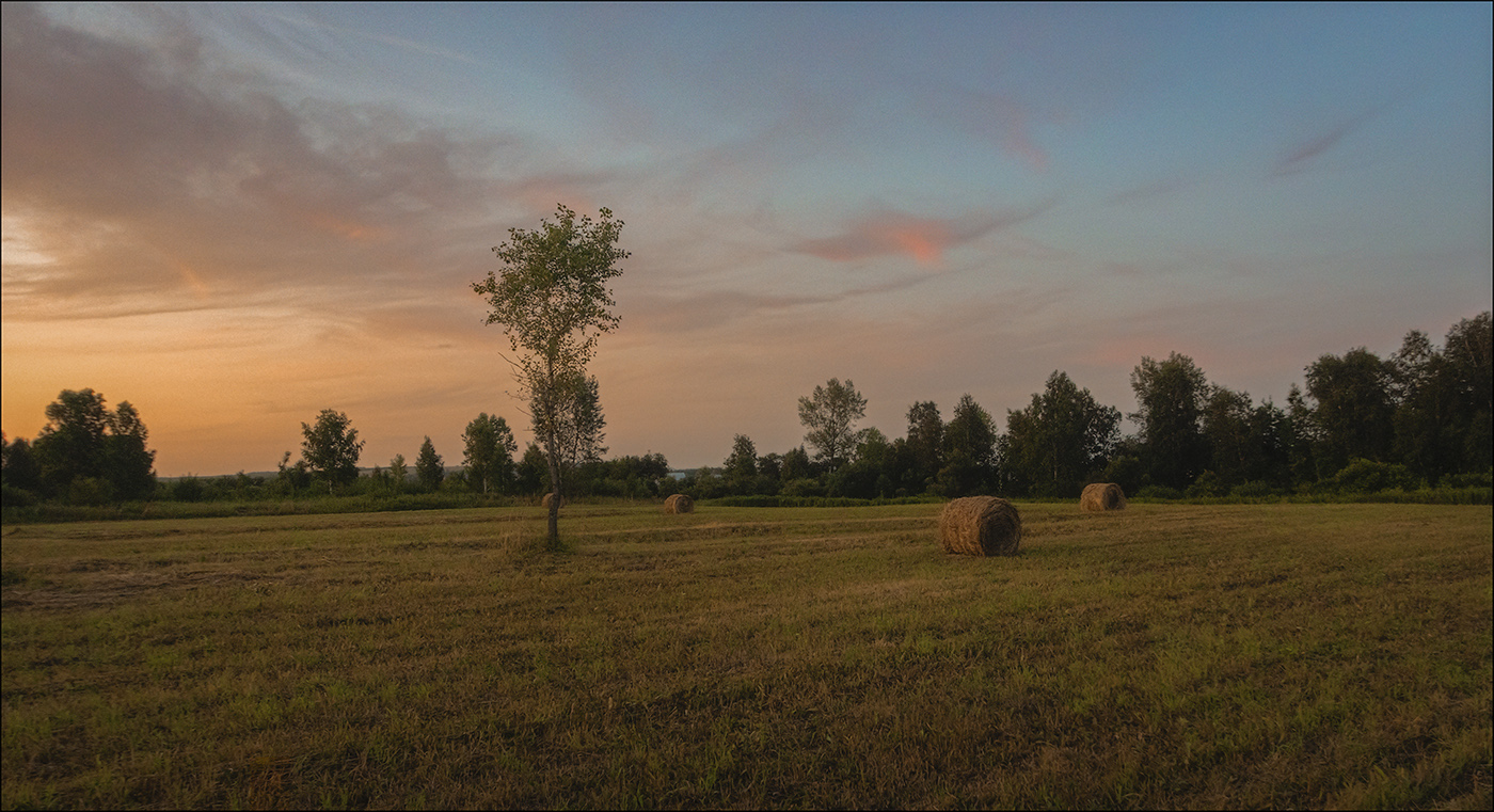 Abend auf dem Gebiet