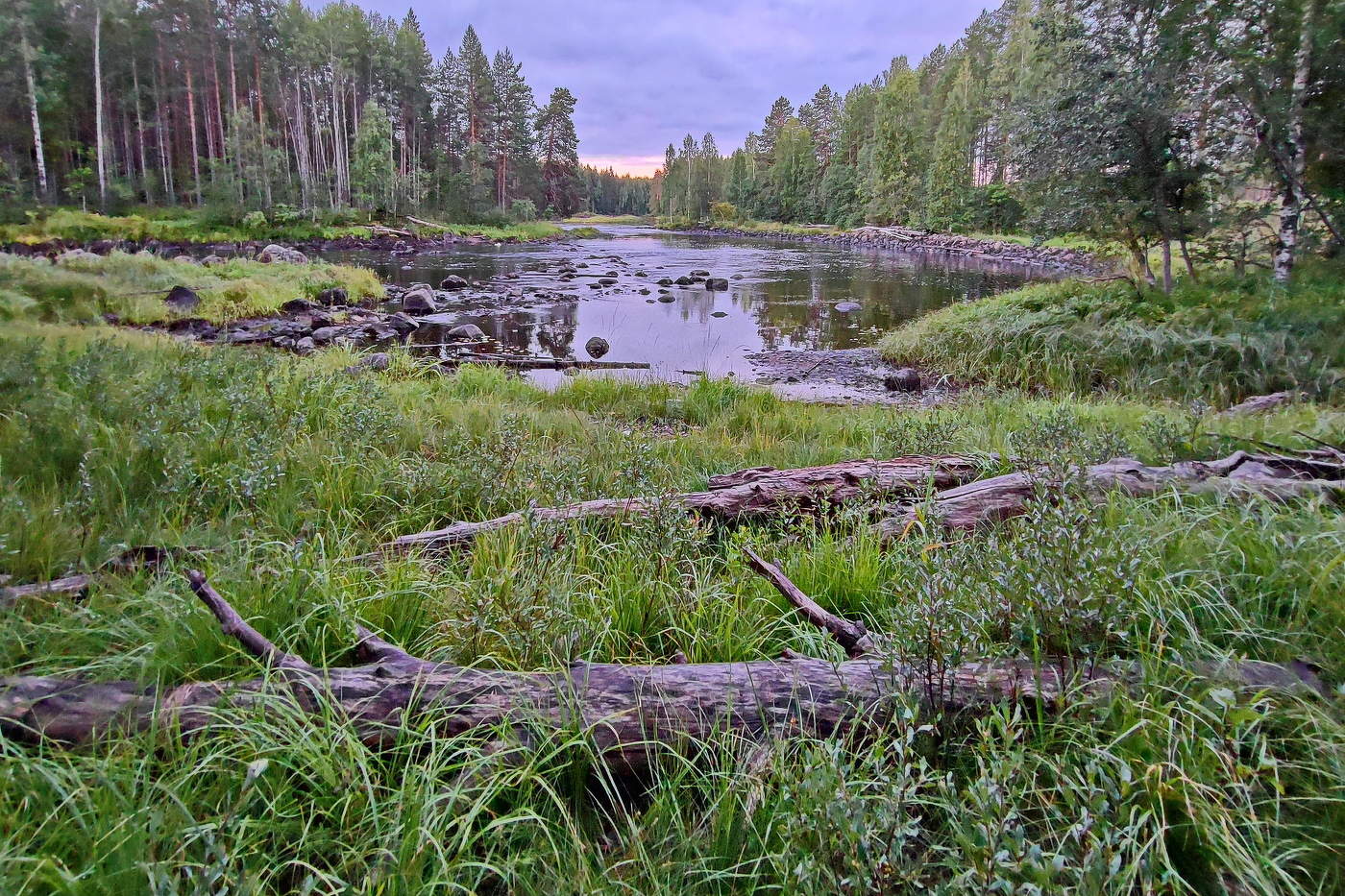 Morgen auf dem Fluss