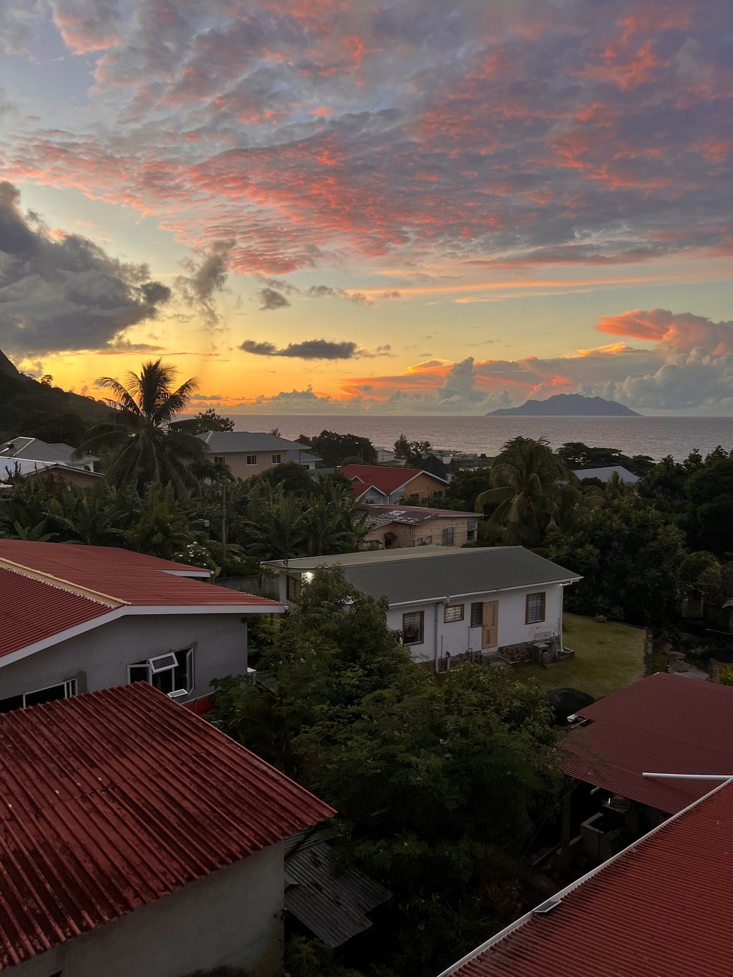 Sonnenuntergang auf den Seychellen