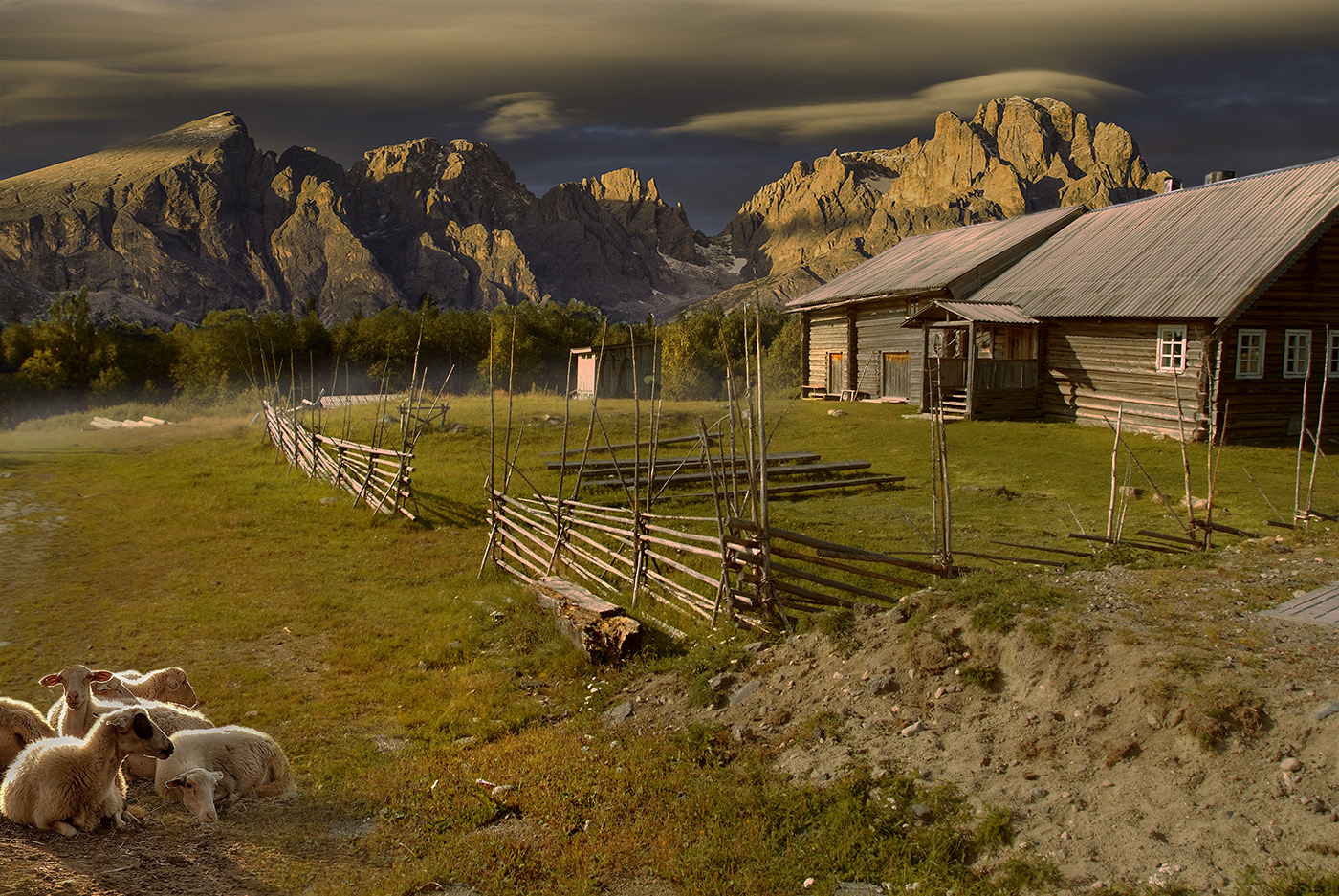 Der Punkt in der Abend