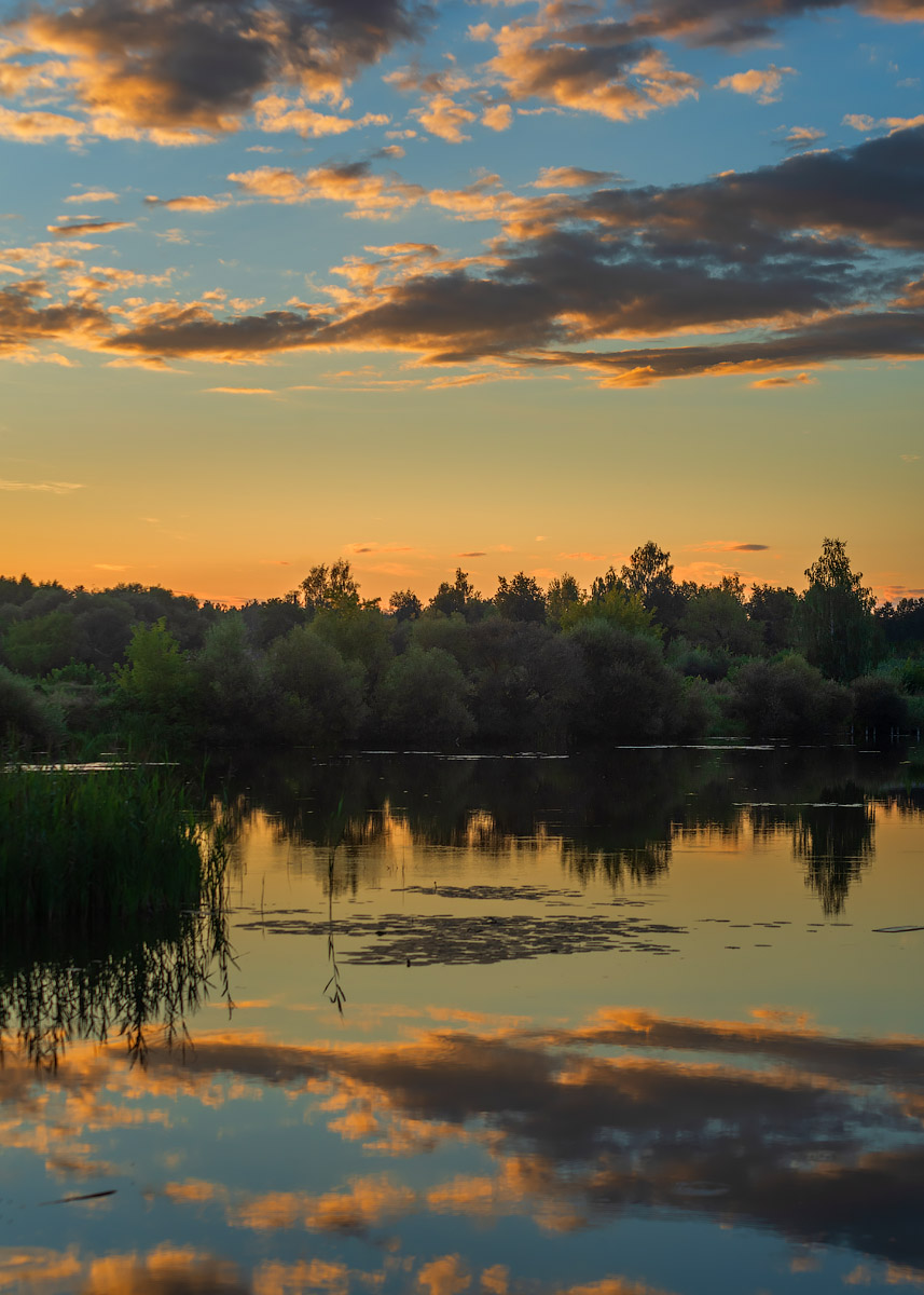 Sonnenuntergang an der Beresina